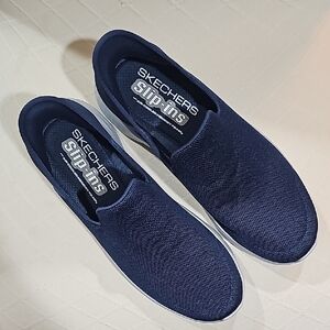 Skechers Go Walk Slipons Air Cooled Memory Foam Blue Shoes Sz 11